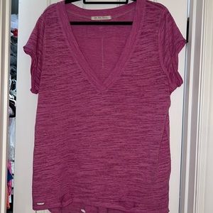 We The Free Magenta Short Sleeve Tee